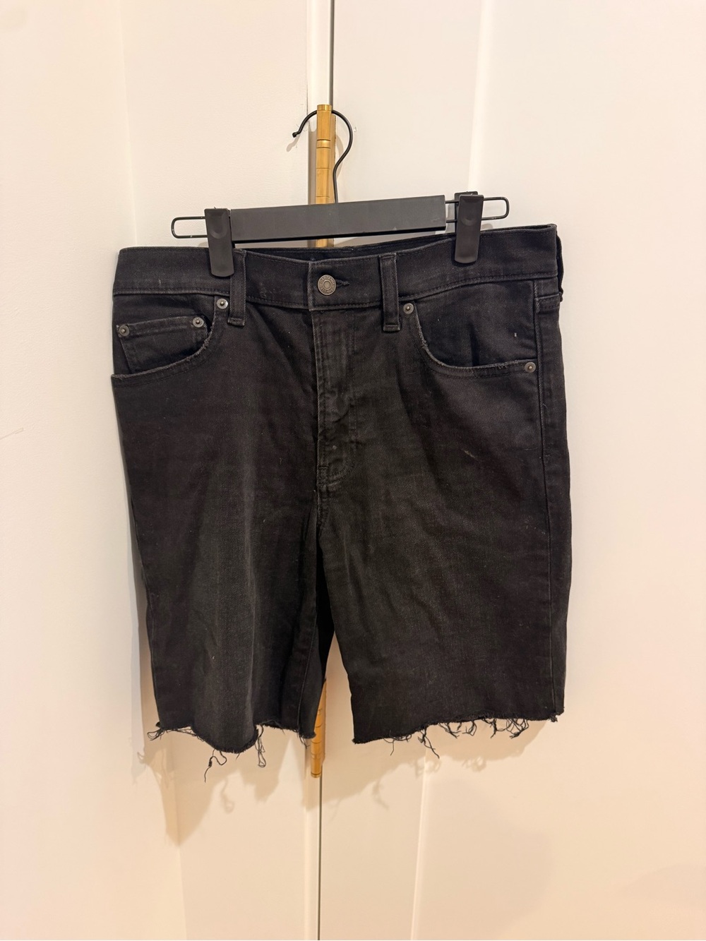 GAP Black Bermuda High-Rise Shorts